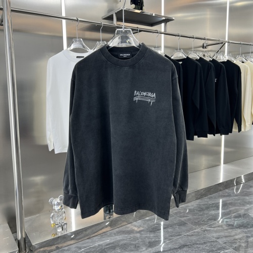 Replica Balenciaga T-Shirts Long Sleeved For Unisex #1239083, $45.00 USD, [ITEM#1239083], Replica Balenciaga T-Shirts outlet from China