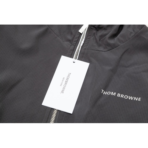 Replica Thom Browne Jackets Long Sleeved For Men #1239523 $88.00 USD for Wholesale