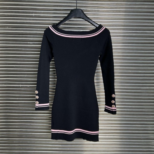 Replica Balmain Dresses Long Sleeved For Women #1239590 $88.00 USD for Wholesale