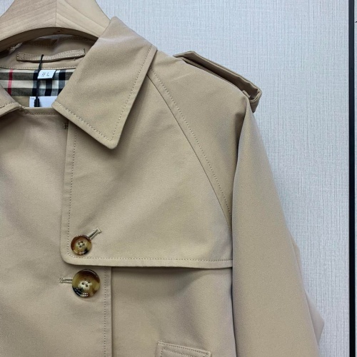 Replica Burberry Trench Coat Long Sleeved For Women #1240187 $128.00 USD for Wholesale