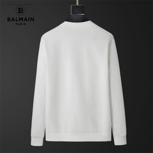 Replica Balmain Hoodies Long Sleeved For Men #1240462 $40.00 USD for Wholesale