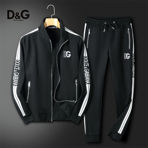 Replica Dolce &amp; Gabbana D&amp;G Tracksuits Long Sleeved For Men #1241487, $85.00 USD, [ITEM#1241487], Replica Dolce &amp; Gabbana D&amp;G Tracksuits outlet from China