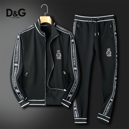 Replica Dolce &amp; Gabbana D&amp;G Tracksuits Long Sleeved For Men #1241488, $85.00 USD, [ITEM#1241488], Replica Dolce &amp; Gabbana D&amp;G Tracksuits outlet from China