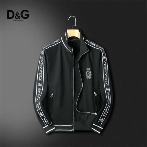 Replica Dolce & Gabbana D&G Tracksuits Long Sleeved For Men #1241488 $85.00 USD for Wholesale