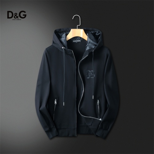 Replica Dolce & Gabbana D&G Tracksuits Long Sleeved For Men #1241543 $85.00 USD for Wholesale