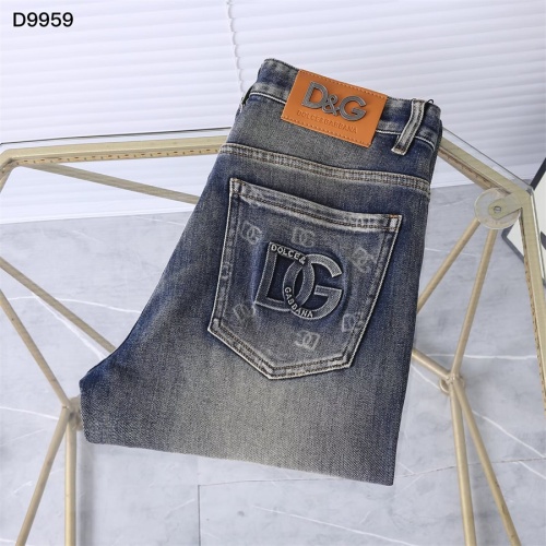 Replica Dolce &amp; Gabbana D&amp;G Jeans For Men #1241709, $45.00 USD, [ITEM#1241709], Replica Dolce &amp; Gabbana D&amp;G Jeans outlet from China