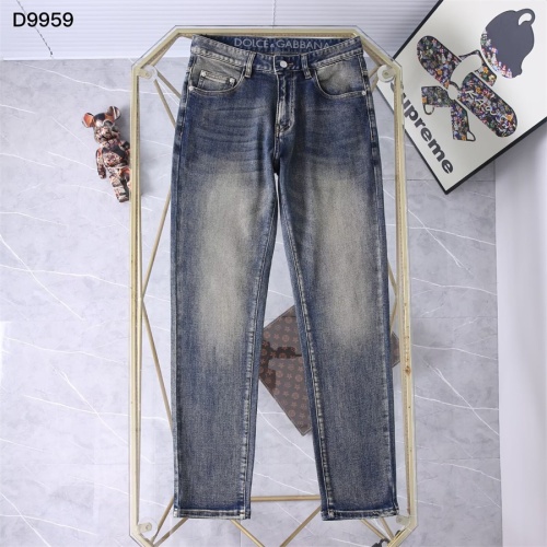 Replica Dolce & Gabbana D&G Jeans For Men #1241709 $45.00 USD for Wholesale