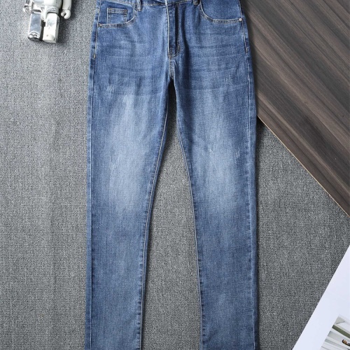 Replica Burberry Jeans For Men #1241743 $45.00 USD for Wholesale