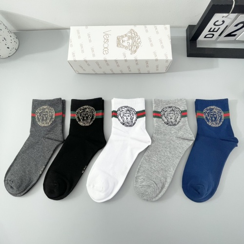 Replica Versace Socks For Men #1242071, $25.00 USD, [ITEM#1242071], Replica Versace Socks outlet from China