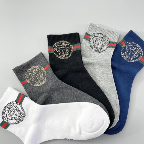 Replica Versace Socks For Men #1242071 $25.00 USD for Wholesale