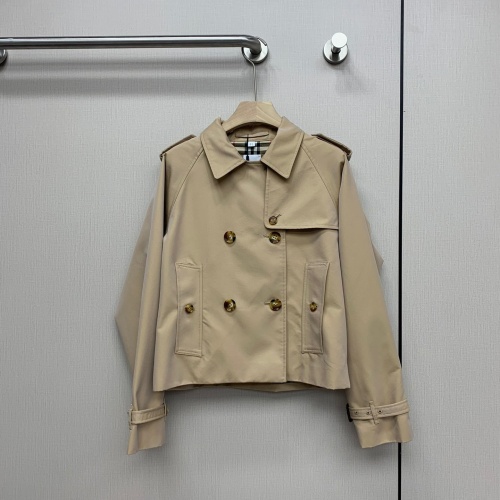 Replica Burberry Trench Coat Long Sleeved For Women #1242520, $150.00 USD, [ITEM#1242520], Replica Burberry Trench Coat outlet from China