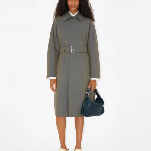 Replica Burberry Trench Coat Long Sleeved For Women #1242543 $192.00 USD for Wholesale