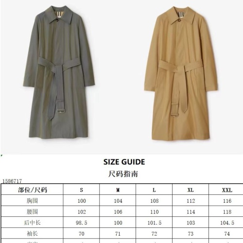 Replica Burberry Trench Coat Long Sleeved For Women #1242543 $192.00 USD for Wholesale