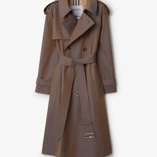 Replica Burberry Trench Coat Long Sleeved For Women #1242547, $202.00 USD, [ITEM#1242547], Replica Burberry Trench Coat outlet from China