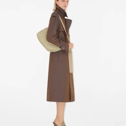 Replica Burberry Trench Coat Long Sleeved For Women #1242547 $202.00 USD for Wholesale