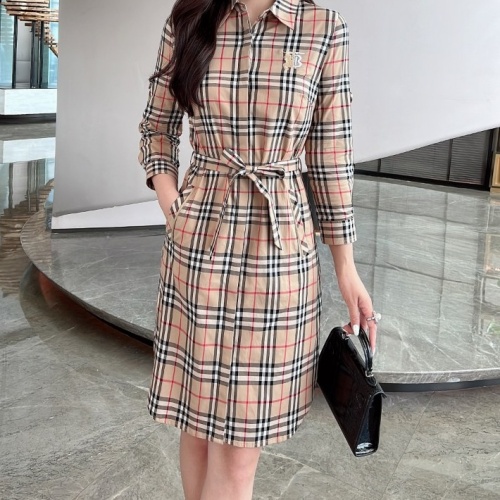 Replica Burberry Dresses Long Sleeved For Women #1242730, $115.00 USD, [ITEM#1242730], Replica Burberry Dresses outlet from China