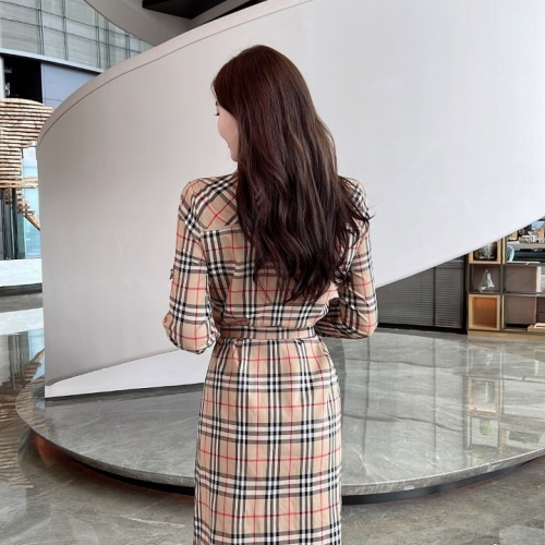 Replica Burberry Dresses Long Sleeved For Women #1242730 $115.00 USD for Wholesale