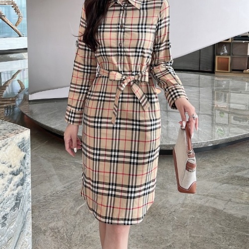 Replica Burberry Dresses Long Sleeved For Women #1242733, $115.00 USD, [ITEM#1242733], Replica Burberry Dresses outlet from China