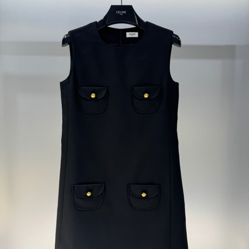 Replica Celine Dresses Sleeveless For Women #1242751, $102.00 USD, [ITEM#1242751], Replica Celine Dresses outlet from China