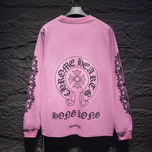 Replica Chrome Hearts T-Shirts Long Sleeved For Unisex #1242779 $45.00 USD for Wholesale