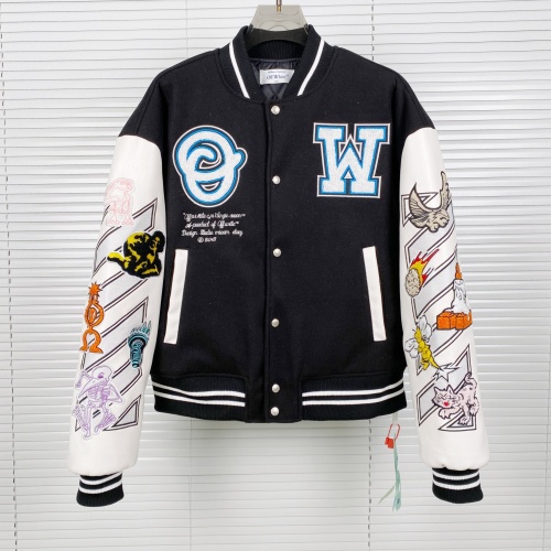 Replica Off-White Jackets Long Sleeved For Unisex #1242801, $98.00 USD, [ITEM#1242801], Replica Off-White Jackets outlet from China