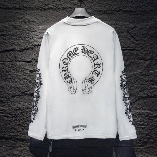 Replica Chrome Hearts T-Shirts Long Sleeved For Unisex #1242901 $42.00 USD for Wholesale