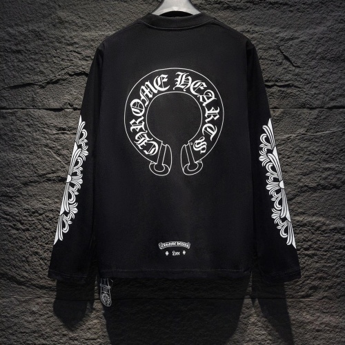 Replica Chrome Hearts T-Shirts Long Sleeved For Unisex #1242902 $42.00 USD for Wholesale