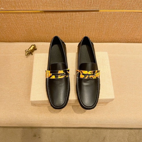 Replica Versace Leather Shoes For Men #1243141, $68.00 USD, [ITEM#1243141], Replica Versace Leather Shoes outlet from China