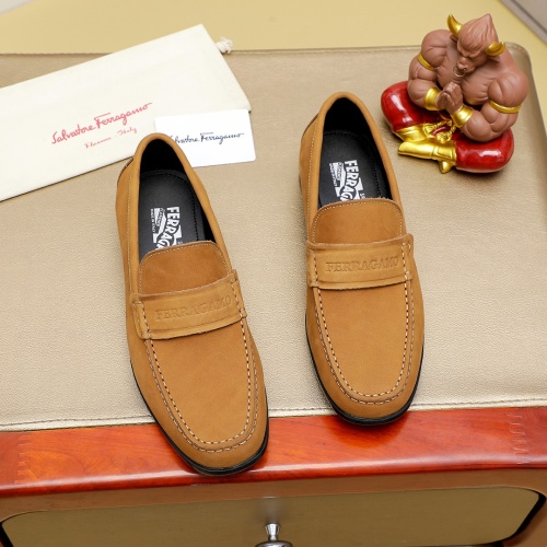 Replica Salvatore Ferragamo Leather Shoes For Men #1243153, $85.00 USD, [ITEM#1243153], Replica Salvatore Ferragamo Leather Shoes outlet from China