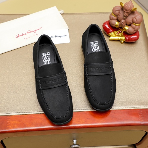 Replica Salvatore Ferragamo Leather Shoes For Men #1243155, $85.00 USD, [ITEM#1243155], Replica Salvatore Ferragamo Leather Shoes outlet from China