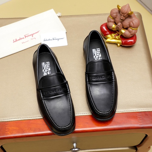 Replica Salvatore Ferragamo Leather Shoes For Men #1243157, $85.00 USD, [ITEM#1243157], Replica Salvatore Ferragamo Leather Shoes outlet from China