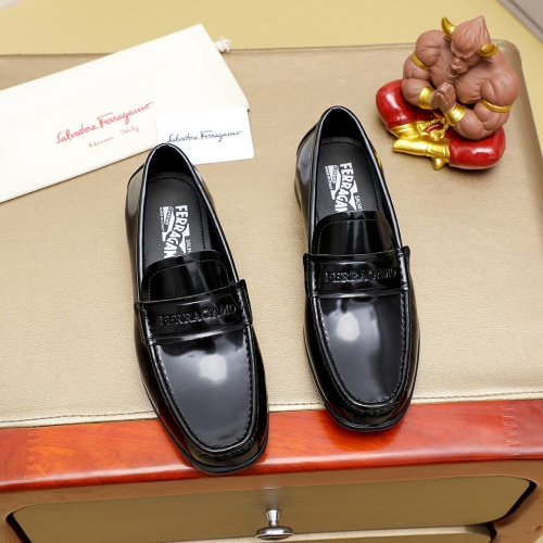 Replica Salvatore Ferragamo Leather Shoes For Men #1243158, $85.00 USD, [ITEM#1243158], Replica Salvatore Ferragamo Leather Shoes outlet from China