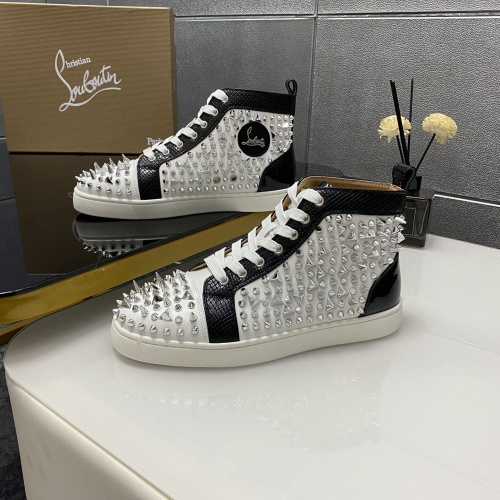 Replica Christian Louboutin High Top Shoes For Men #1243179, $96.00 USD, [ITEM#1243179], Replica Christian Louboutin High Top Shoes outlet from China