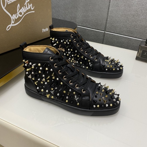 Replica Christian Louboutin High Top Shoes For Men #1243187, $96.00 USD, [ITEM#1243187], Replica Christian Louboutin High Top Shoes outlet from China