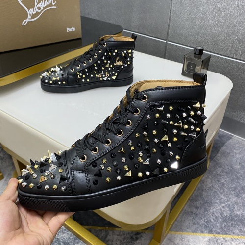 Replica Christian Louboutin High Top Shoes For Men #1243187 $96.00 USD for Wholesale