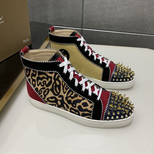 Replica Christian Louboutin High Top Shoes For Men #1243193, $98.00 USD, [ITEM#1243193], Replica Christian Louboutin High Top Shoes outlet from China