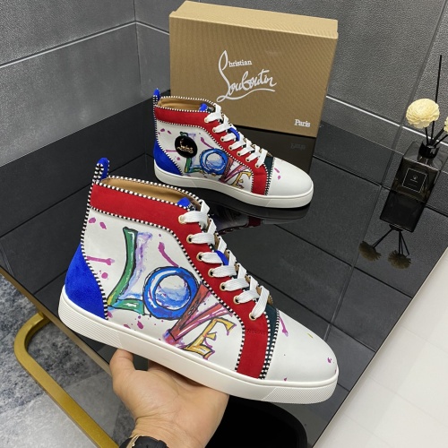 Replica Christian Louboutin High Top Shoes For Men #1243195, $98.00 USD, [ITEM#1243195], Replica Christian Louboutin High Top Shoes outlet from China