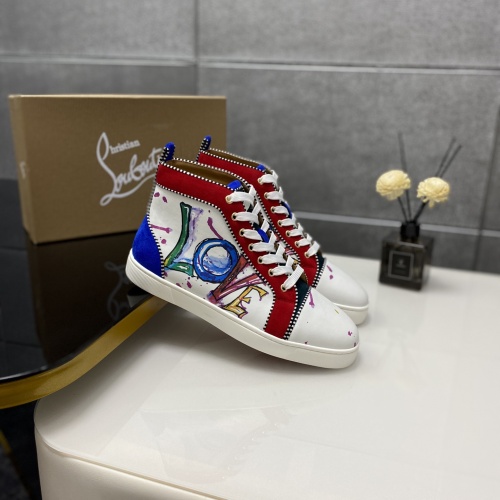 Replica Christian Louboutin High Top Shoes For Women #1243196 $98.00 USD for Wholesale