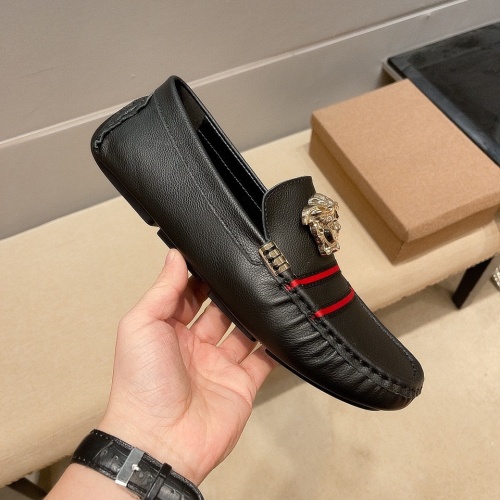 Replica Versace Leather Shoes For Men #1243213 $68.00 USD for Wholesale