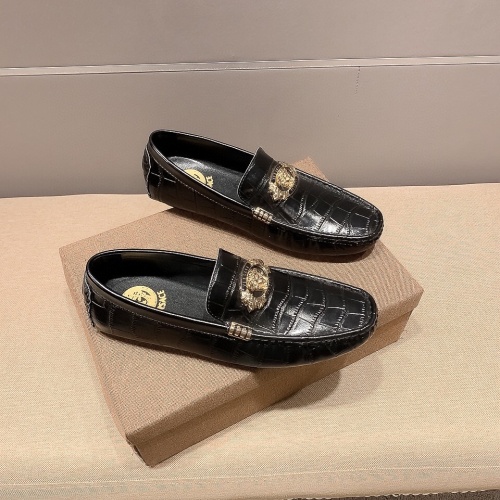 Replica Versace Leather Shoes For Men #1243214 $68.00 USD for Wholesale