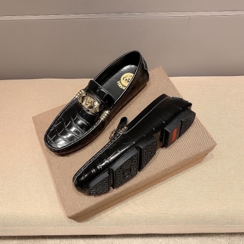 Replica Versace Leather Shoes For Men #1243214 $68.00 USD for Wholesale