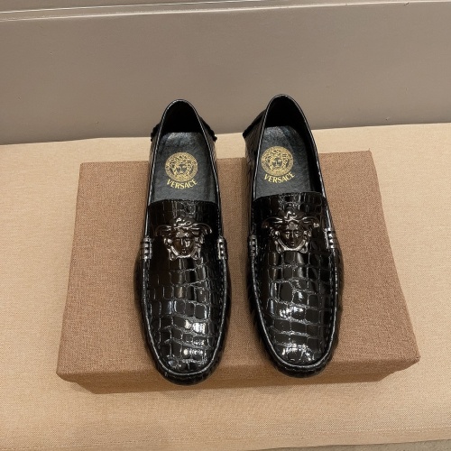 Replica Versace Leather Shoes For Men #1243216, $68.00 USD, [ITEM#1243216], Replica Versace Leather Shoes outlet from China