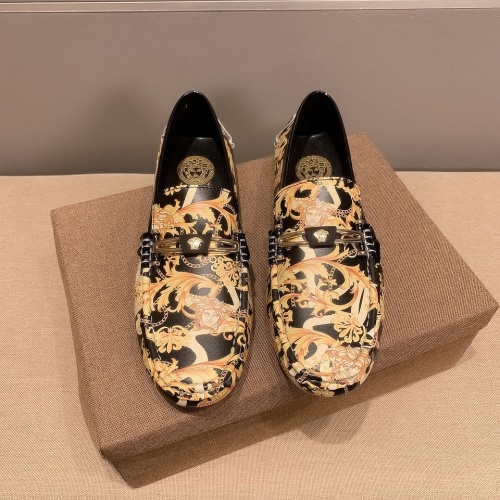 Replica Versace Leather Shoes For Men #1243219, $68.00 USD, [ITEM#1243219], Replica Versace Leather Shoes outlet from China