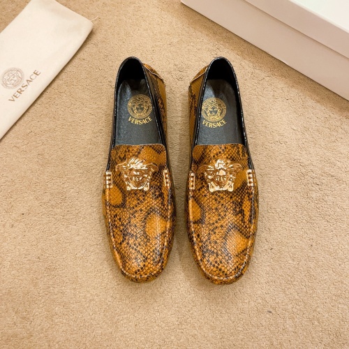 Replica Versace Leather Shoes For Men #1243223, $68.00 USD, [ITEM#1243223], Replica Versace Leather Shoes outlet from China