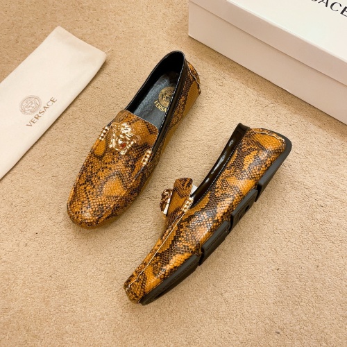 Replica Versace Leather Shoes For Men #1243223 $68.00 USD for Wholesale