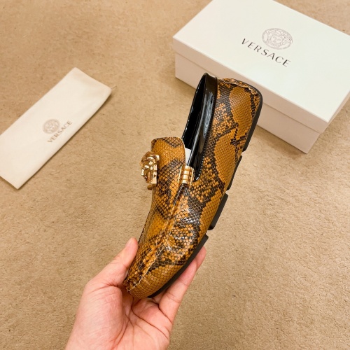 Replica Versace Leather Shoes For Men #1243223 $68.00 USD for Wholesale