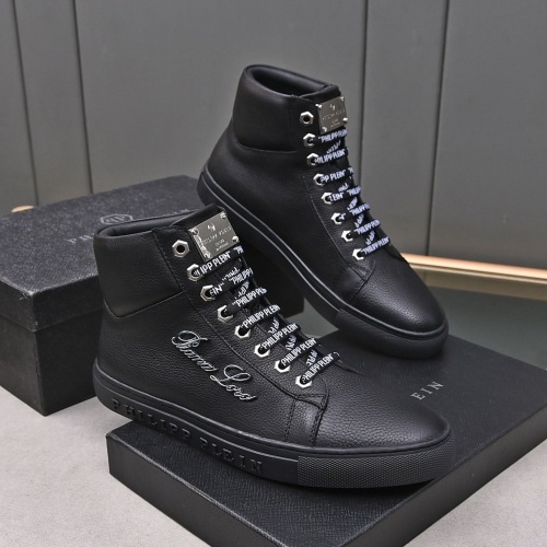 Replica Philipp Plein PP High Tops Shoes For Men #1243251, $85.00 USD, [ITEM#1243251], Replica Philipp Plein PP High Tops Shoes outlet from China