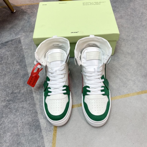 Replica Off-White High Tops Shoes For Men #1243394 $102.00 USD for Wholesale