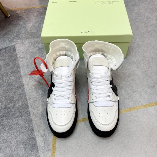 Replica Off-White High Tops Shoes For Men #1243396 $102.00 USD for Wholesale