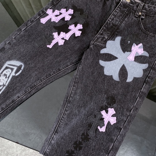 Replica Chrome Hearts Jeans For Unisex #1243523 $76.00 USD for Wholesale